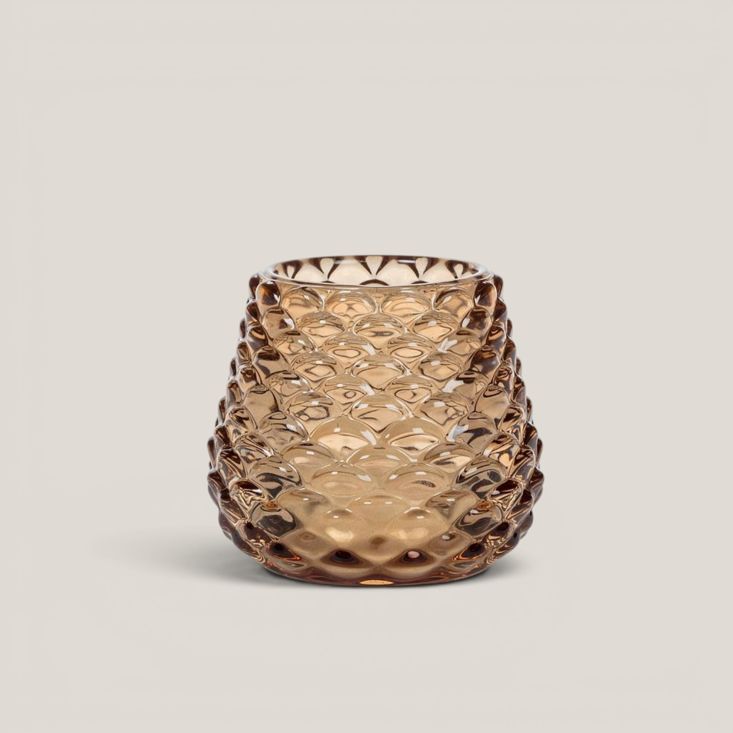 Pinecrest Amber Glass Tealight Holder