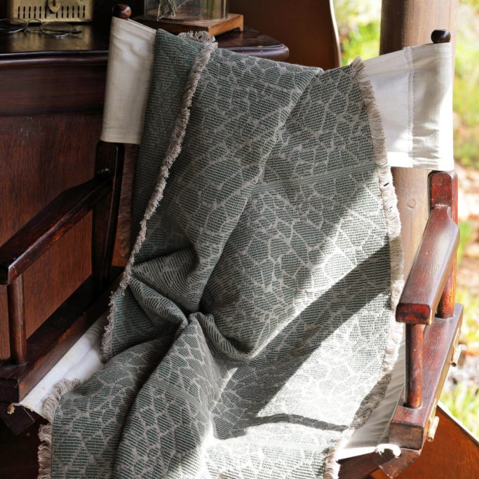 Giraffe Mushroom Cotton Throw Blanket