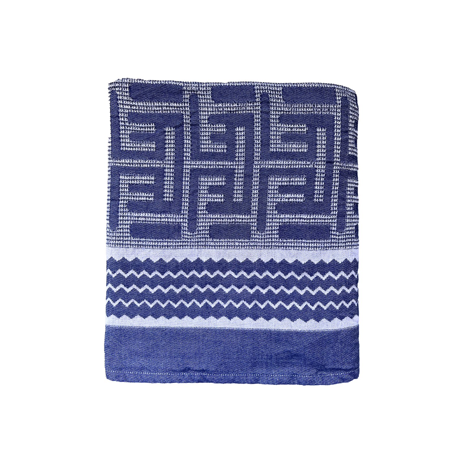 Jacquard Ink Blue Cotton Beach/Bath Sheet Towel
