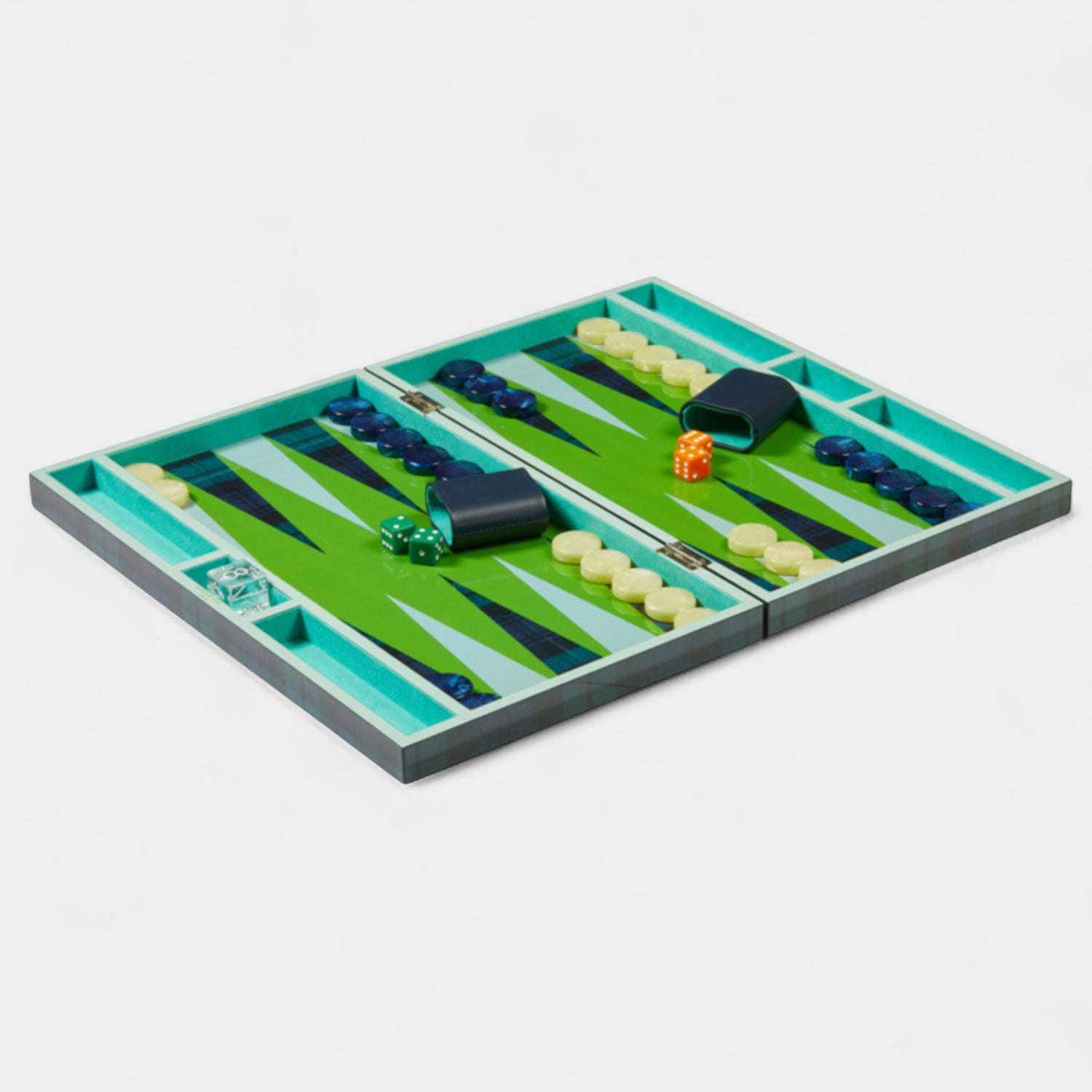 Lacquer Tartan Backgammon