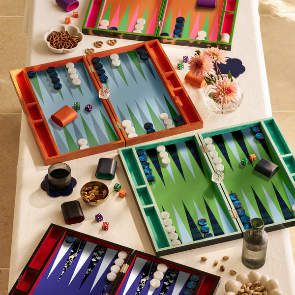 Lacquer Tartan Backgammon