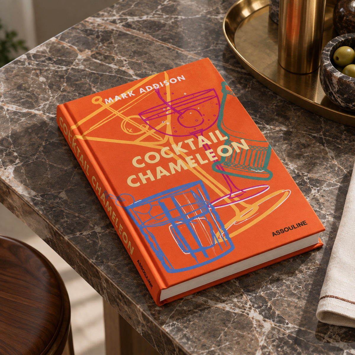 Assouline Cocktail Chameleon Hardcover Book