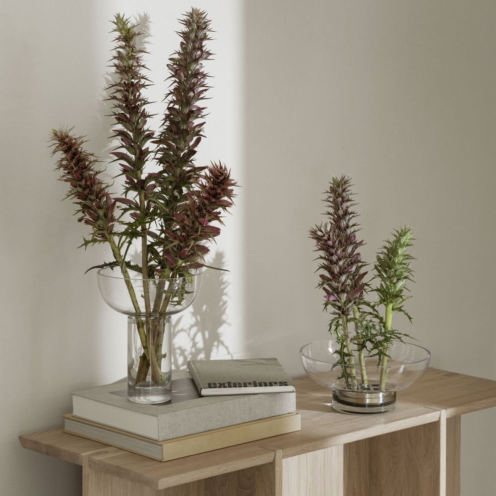 Bell Glass Tall & Low Vase