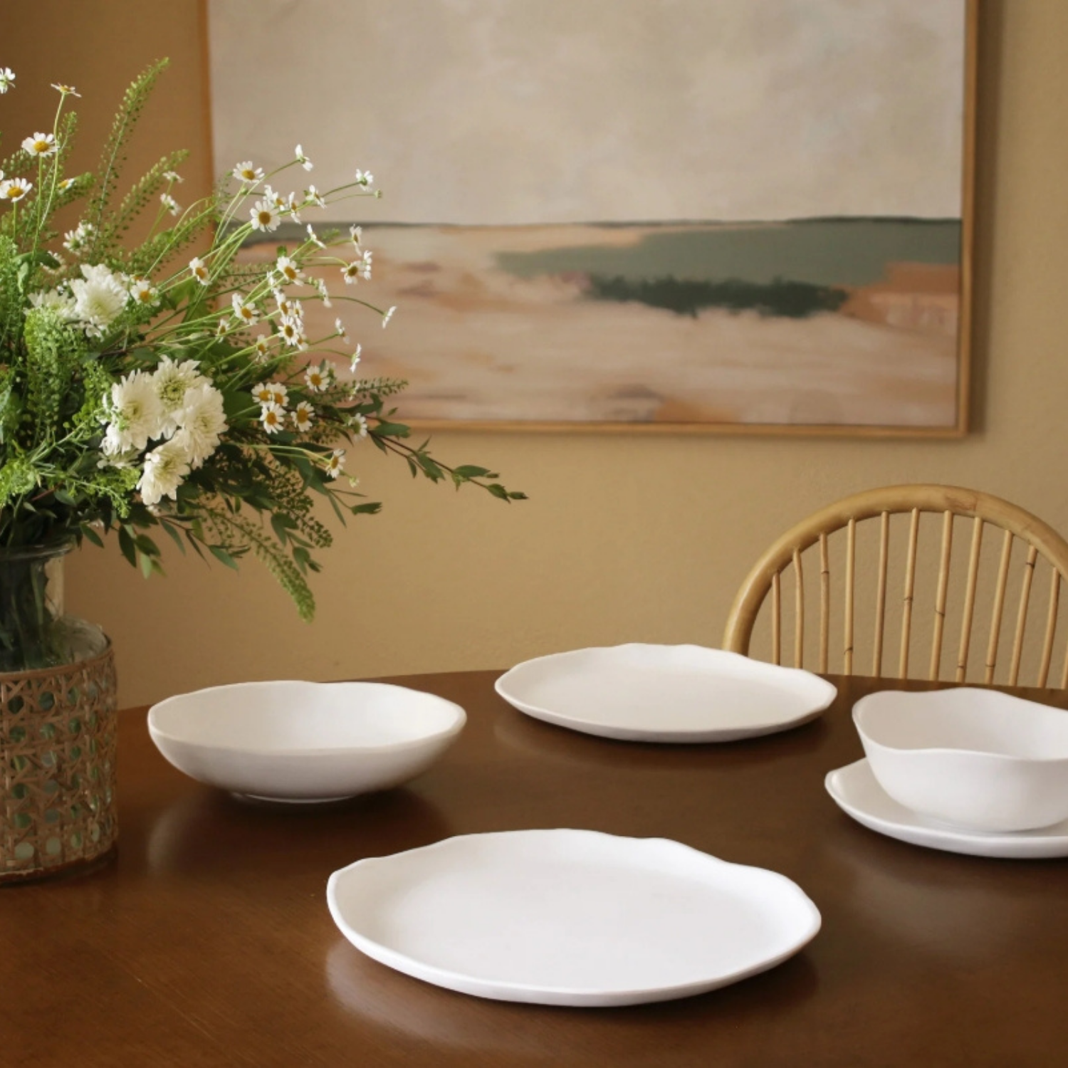 Sculpted Round Plate (Set of 4)