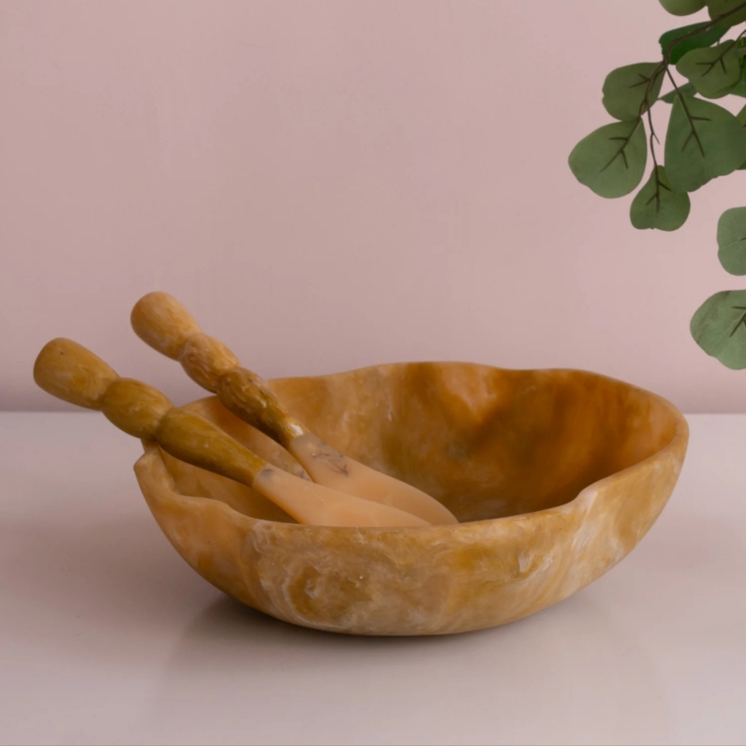 Resin Rio Matcha Salad Servers (Set of 2)