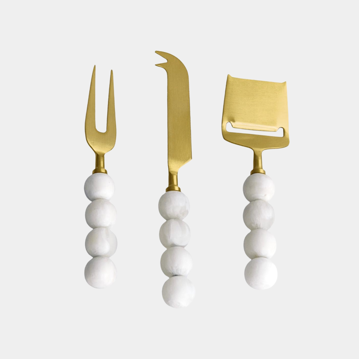 Resin Rio Coconut Cheese Knife (Set of 3)