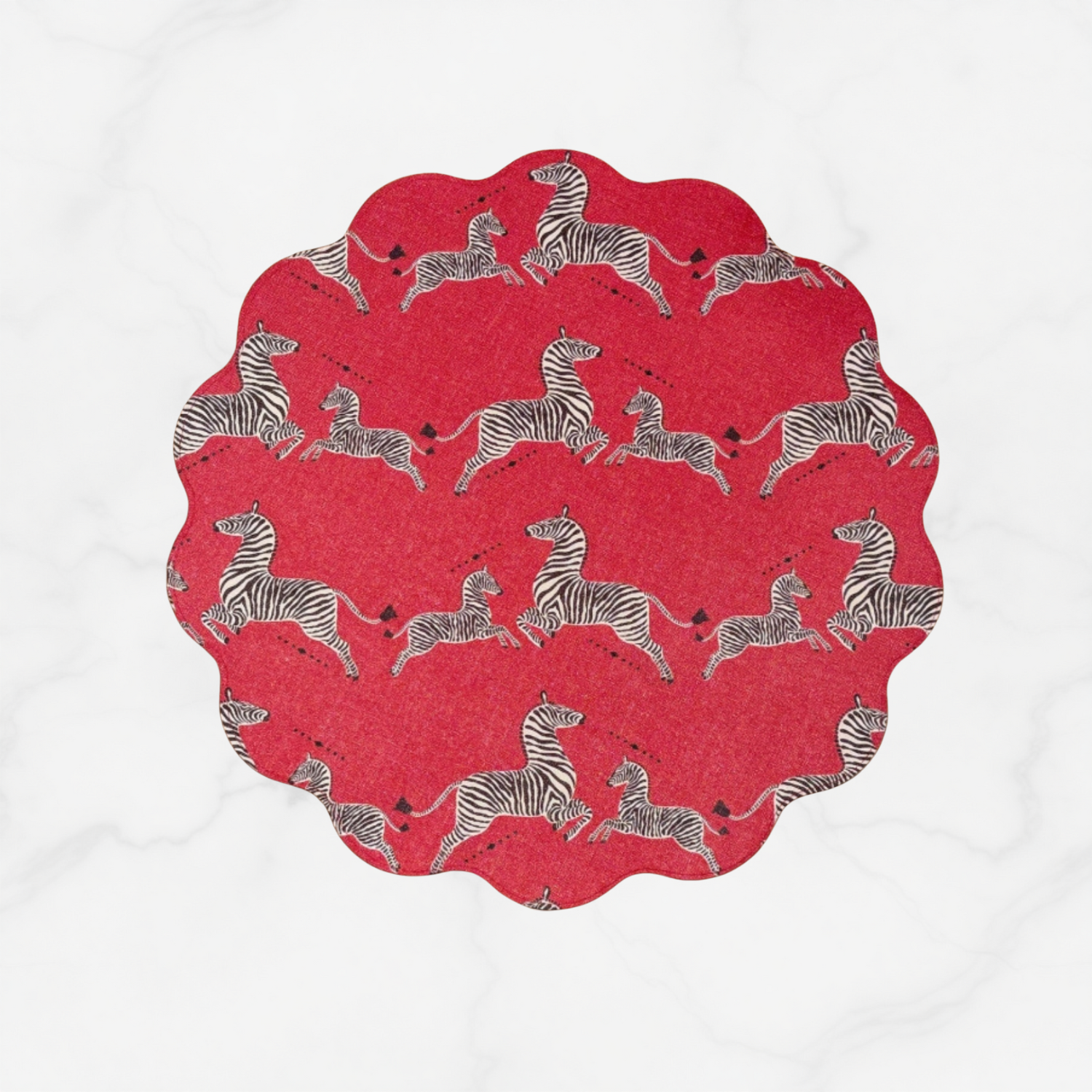 Safari Reversible Scallop Placemat (Set of 4)