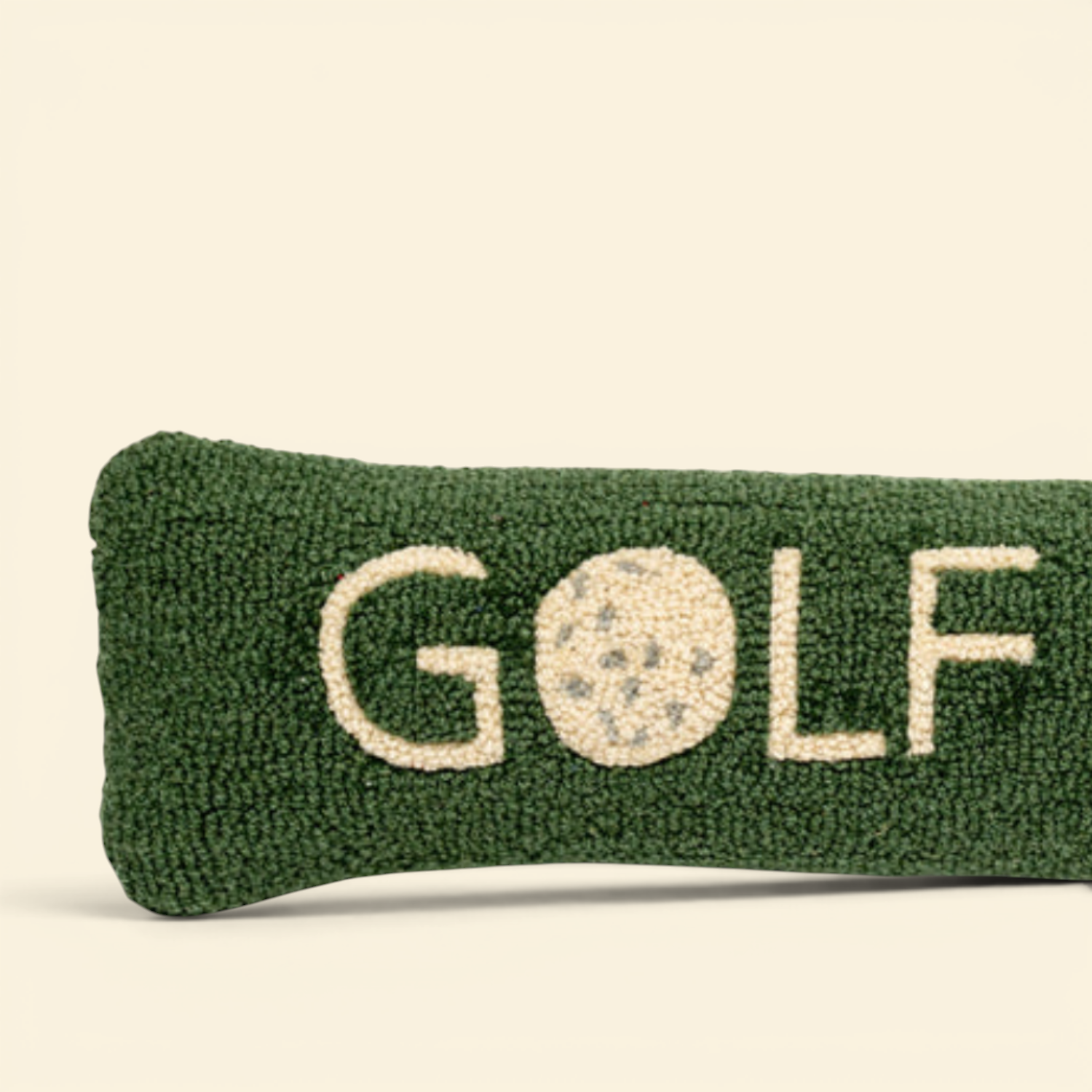 Golf Era Wool Kidney Toss Pillow