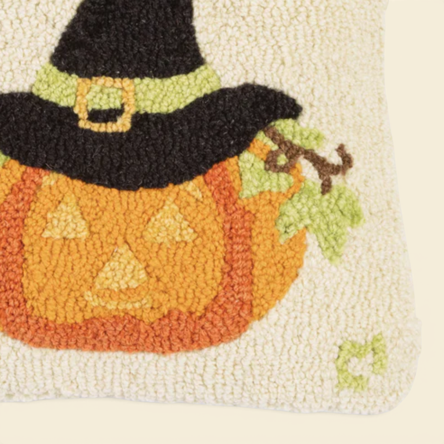 Hocus Pocus Hooked-Wool Toss Pillow