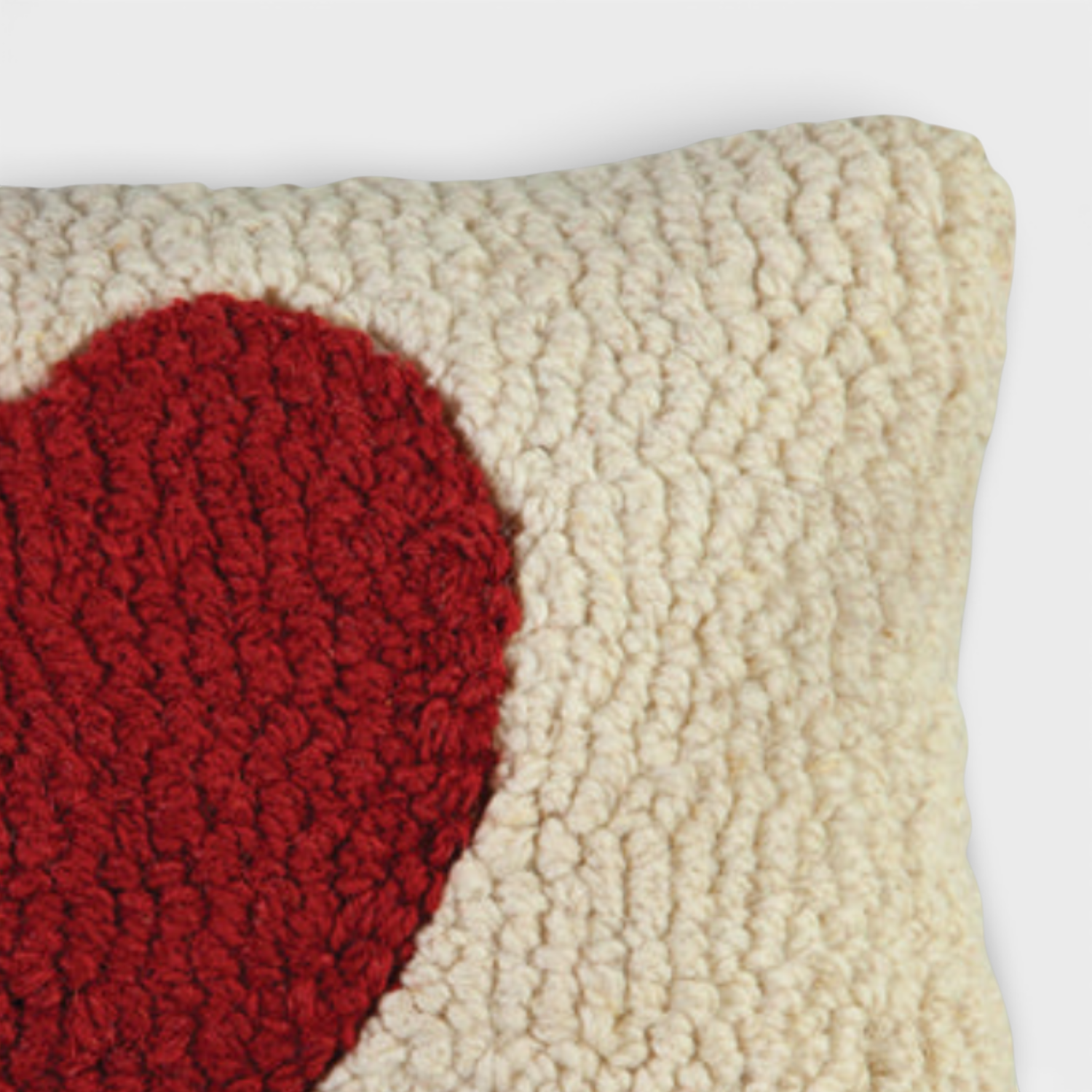 Sweet Heart Wool Kidney Toss Pillow