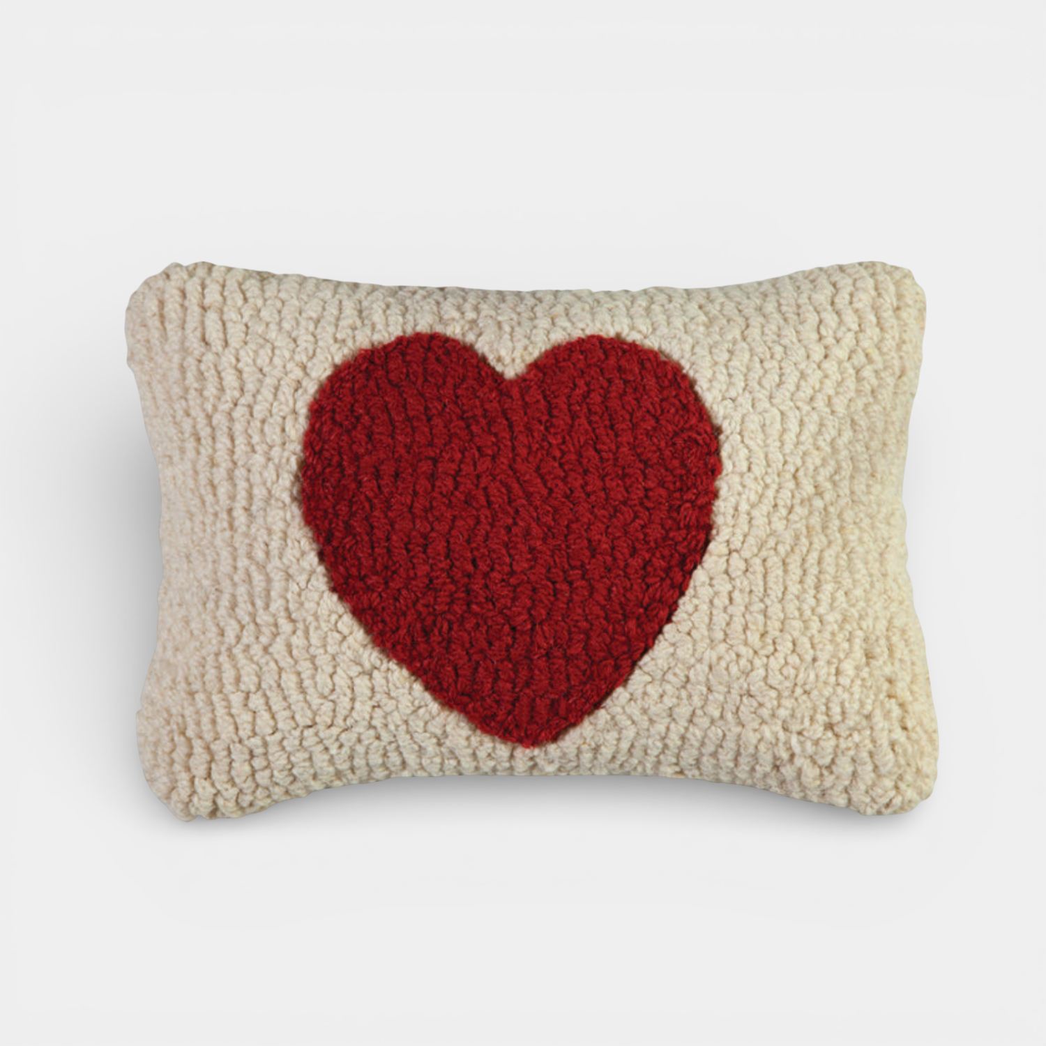 Sweet Heart Wool Kidney Toss Pillow