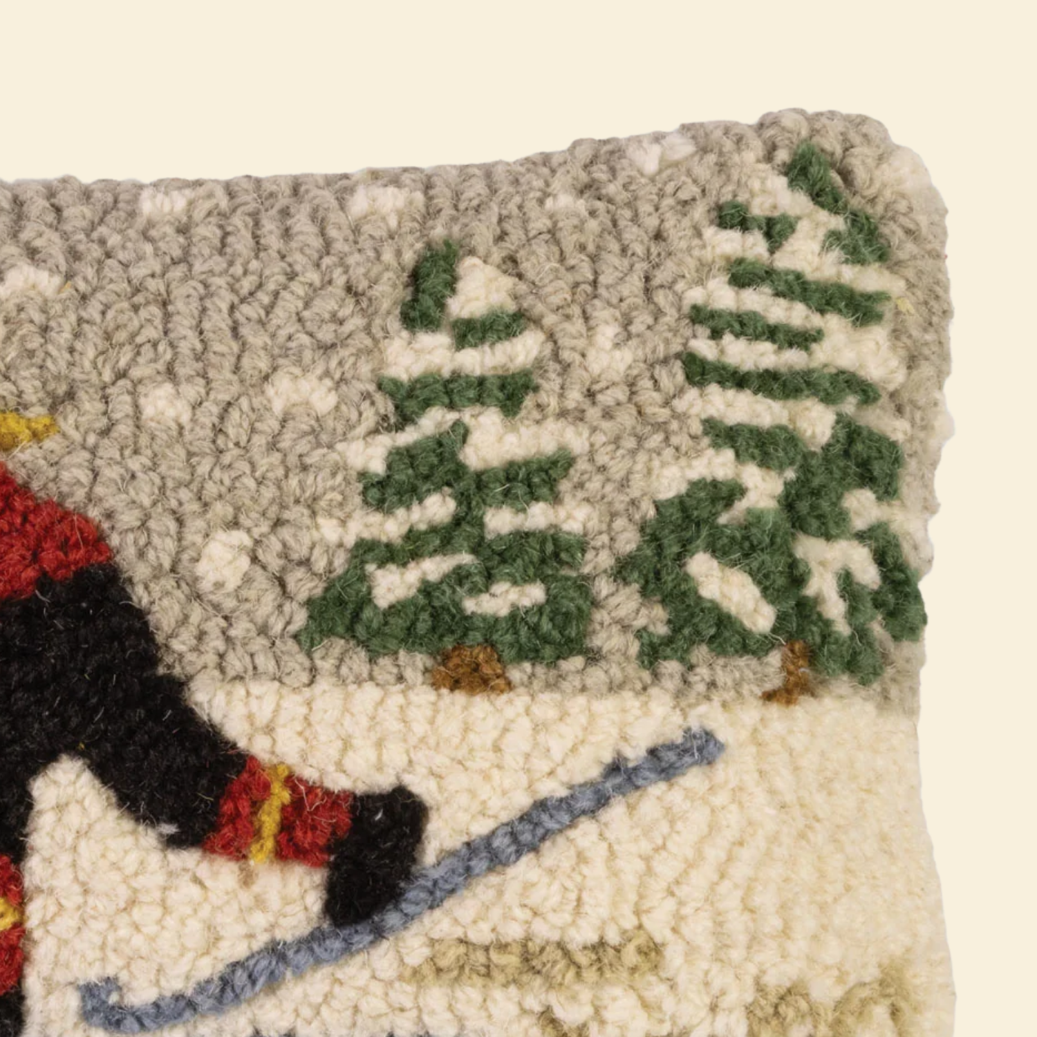 Ski You Later! Wool Toss Pillow
