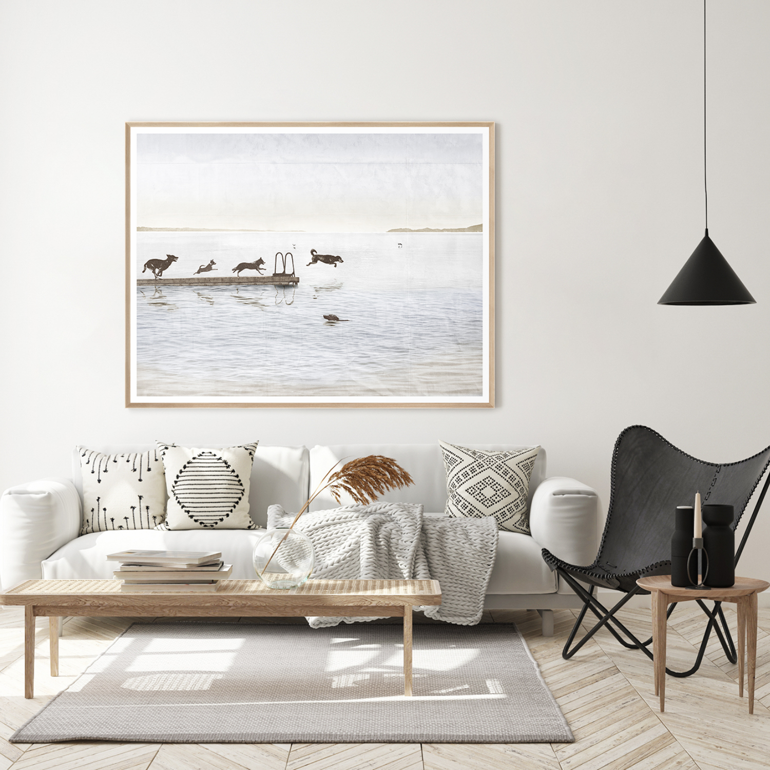 Dock Dogs Framed Wall Art