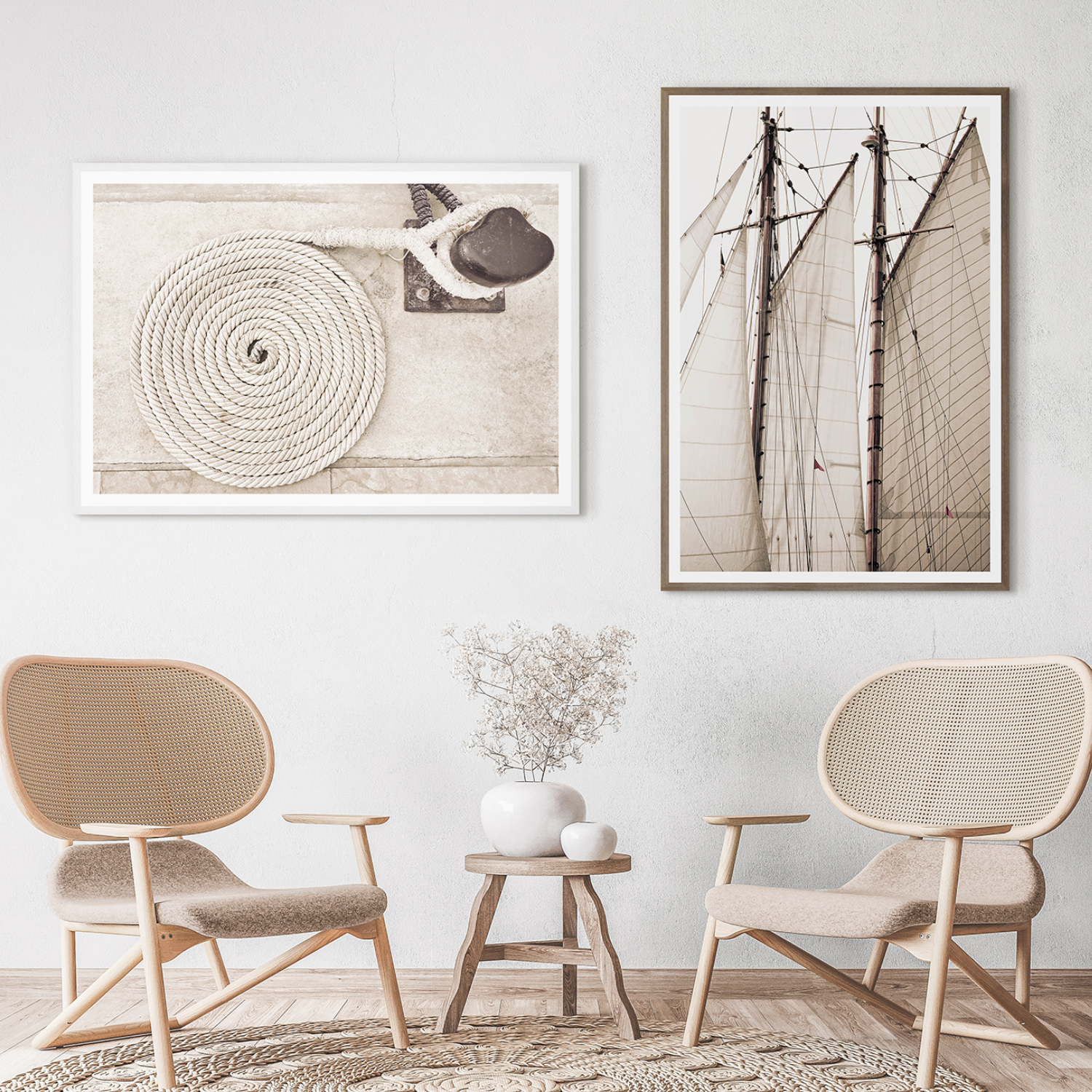 Harbor Rope IV Framed Wall Art