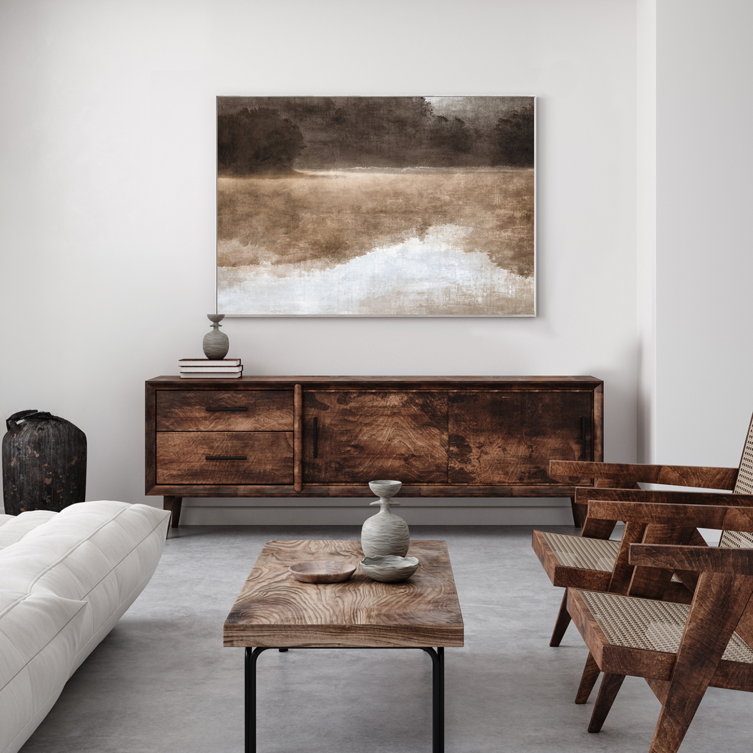 Veiled Waters II Framed Wall Art