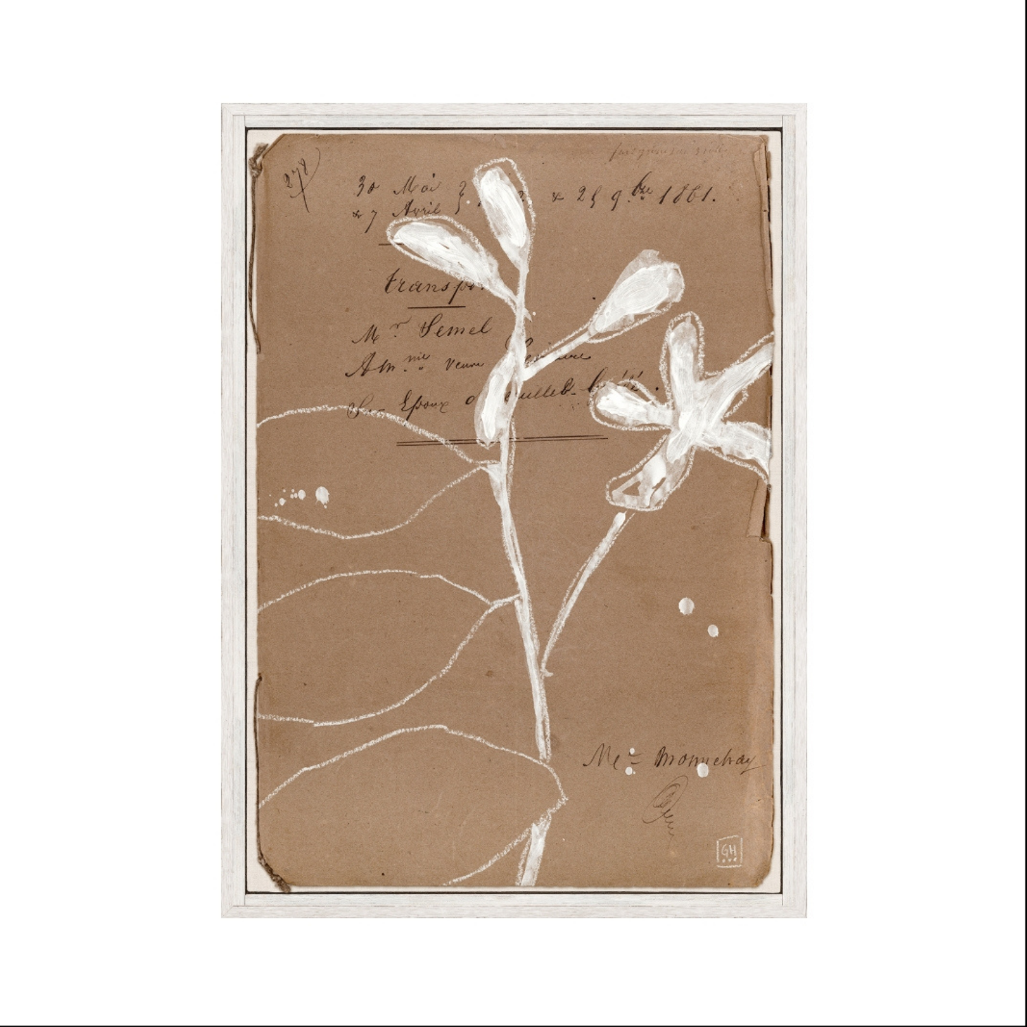 French Fleur IV Framed Wall Art