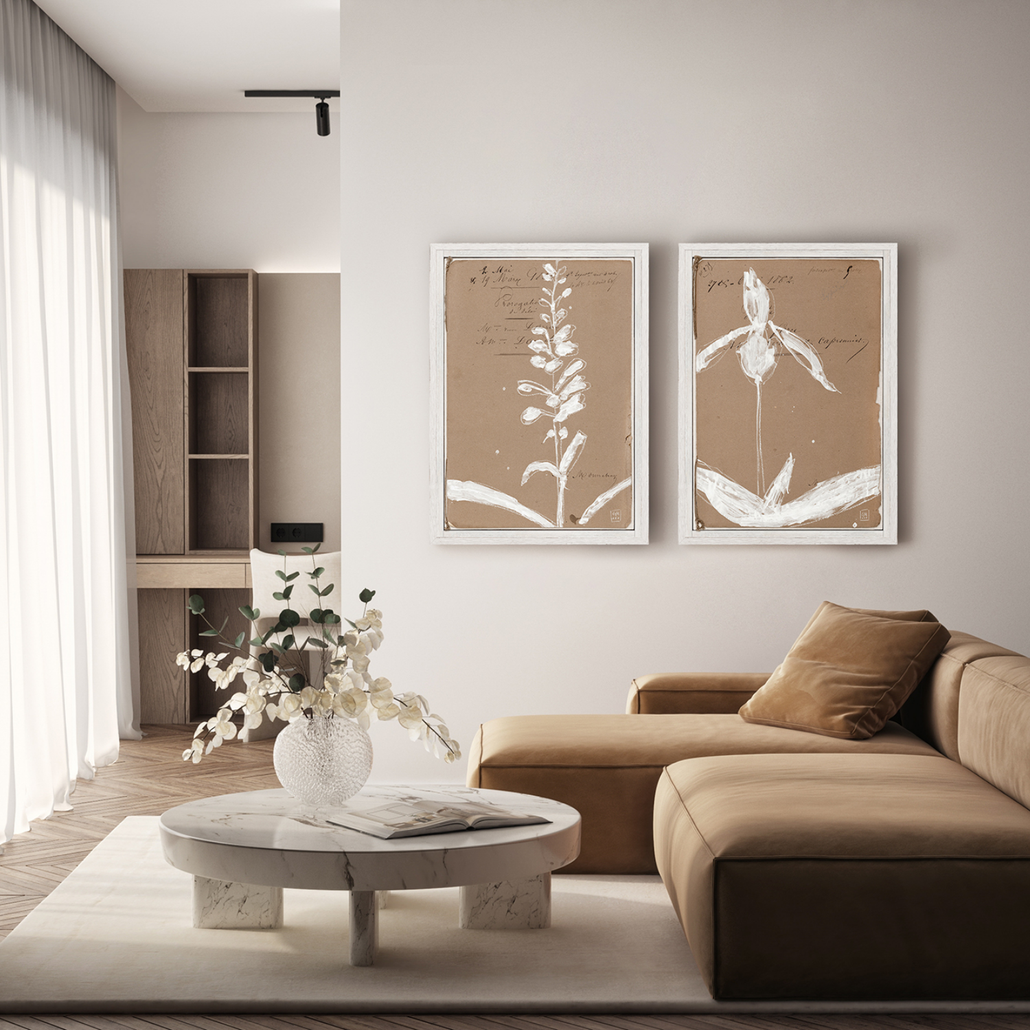 French Fleur V Framed Wall Art