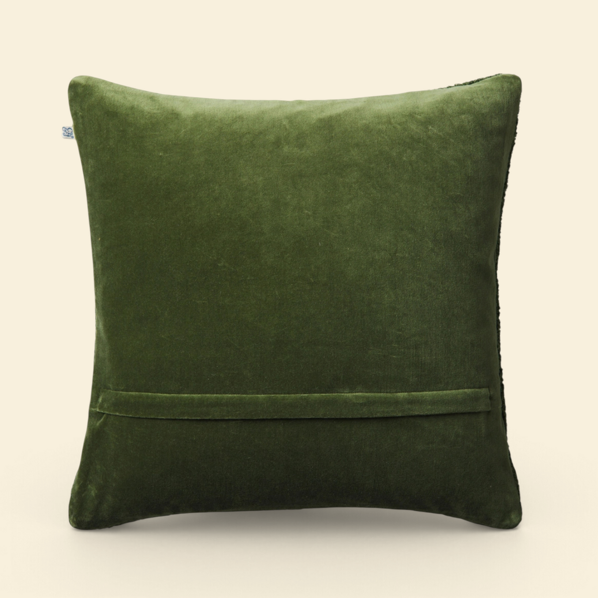 Terra Velvet Cotton Toss Pillow with Feather Insert