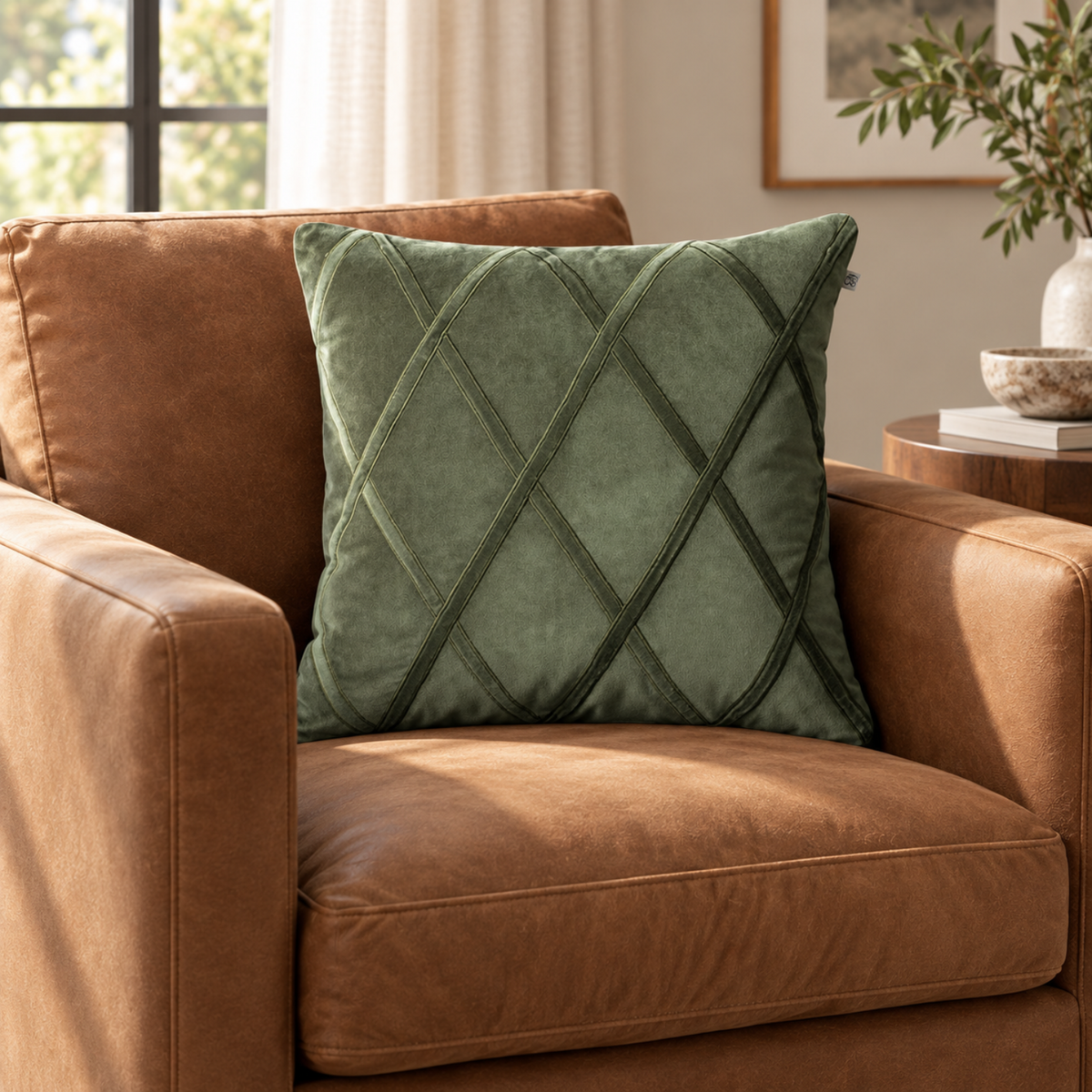 Everett Forest Velvet Toss Pillow