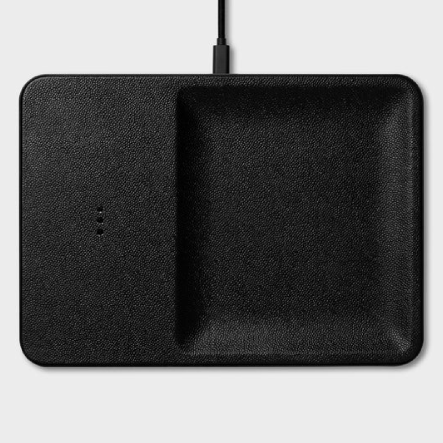 Magnetic Wireless Charger Tray - Ash Leather