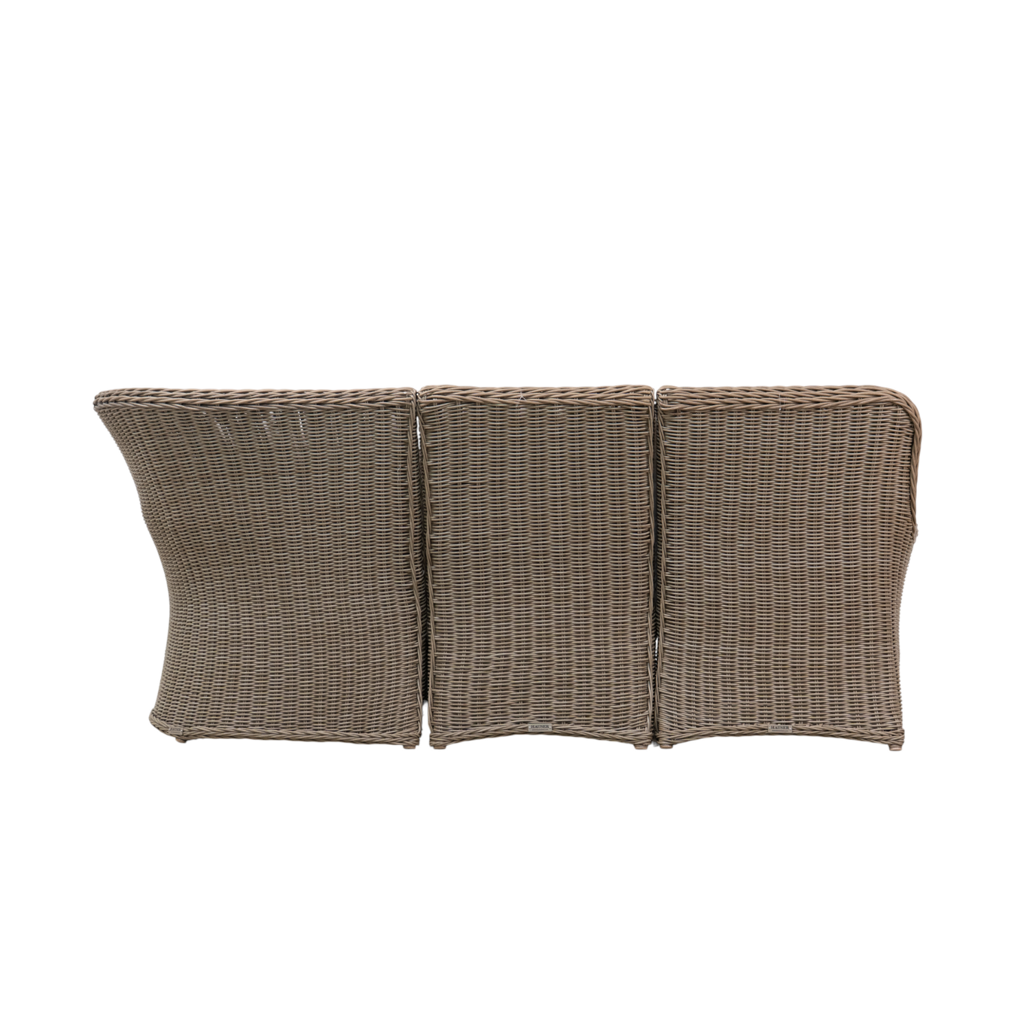 Coastal 5 Piece L-Shape Wicker Sectional