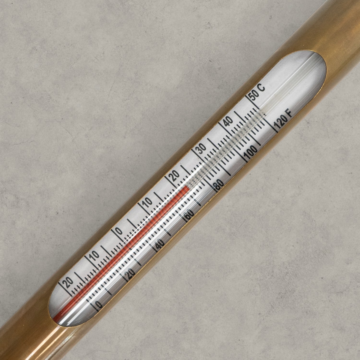 Antique Brass Wall Thermometer