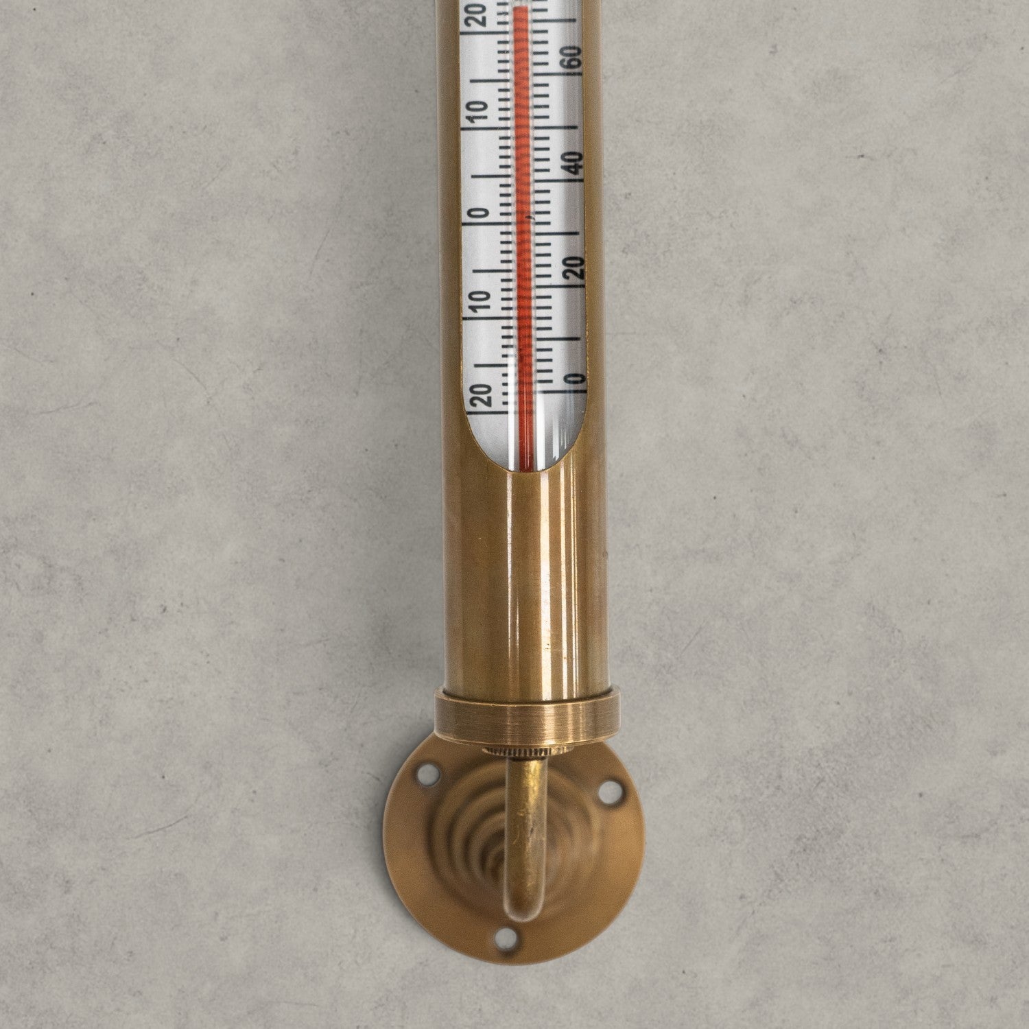 Antique Brass Wall Thermometer