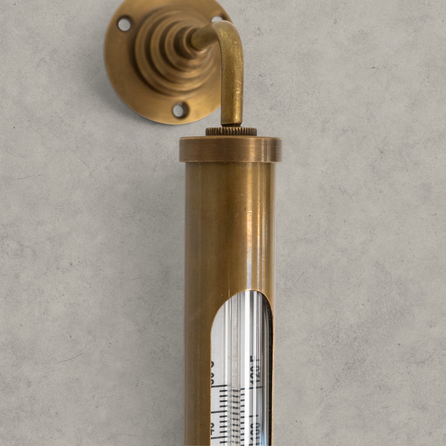 Antique Brass Wall Thermometer