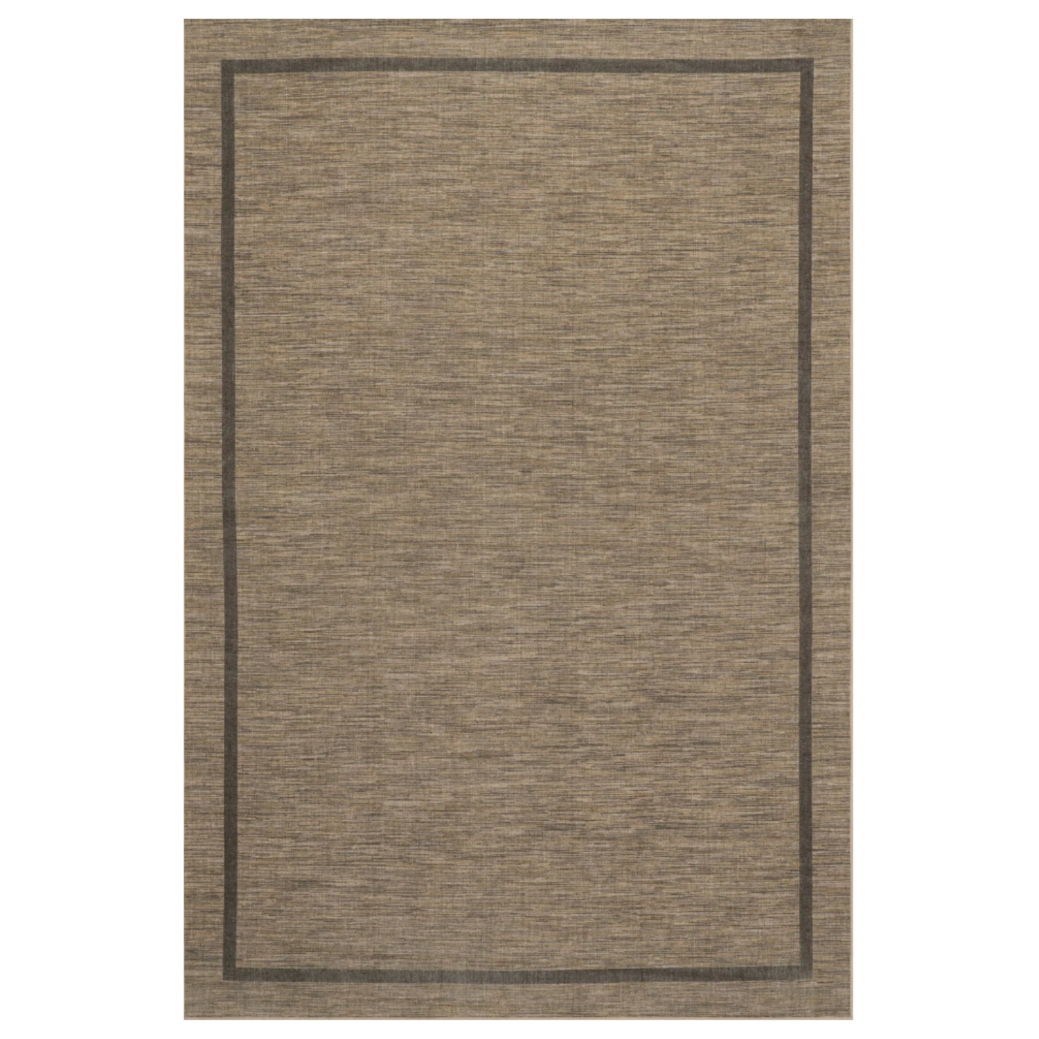 Dash & Albert x Nate Berkus Hanover Bordered Washable Rug - Brown