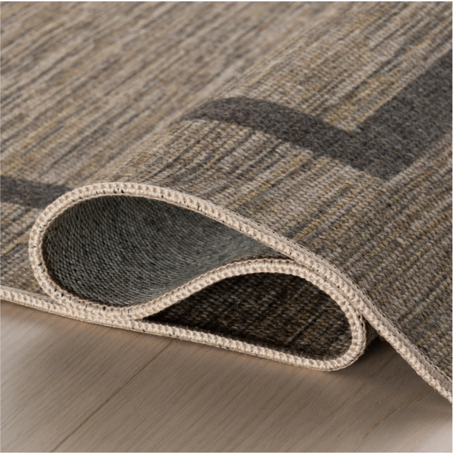 Dash & Albert x Nate Berkus Hanover Bordered Washable Rug - Brown