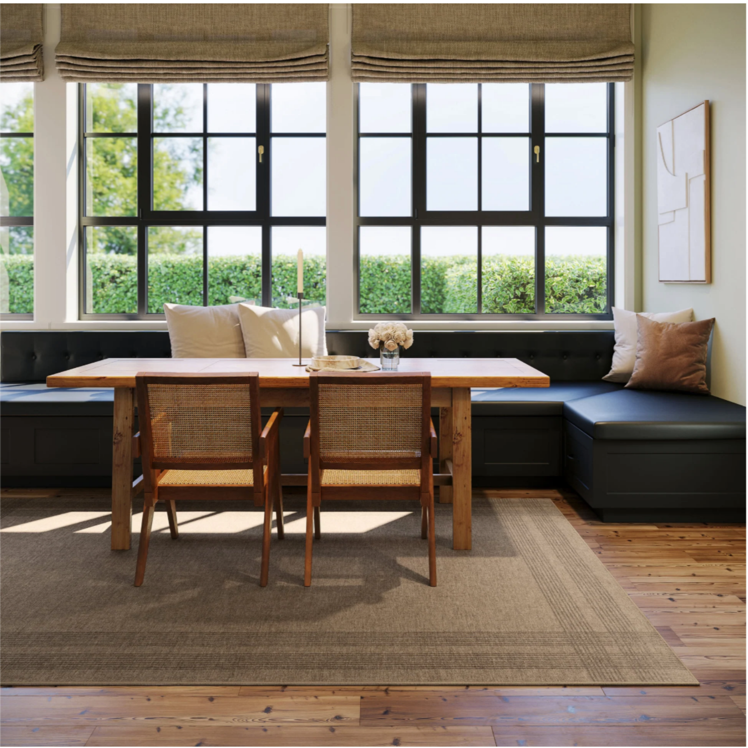 Dash & Albert x Nate Berkus Bedford Plaid Washable Rug - Tan