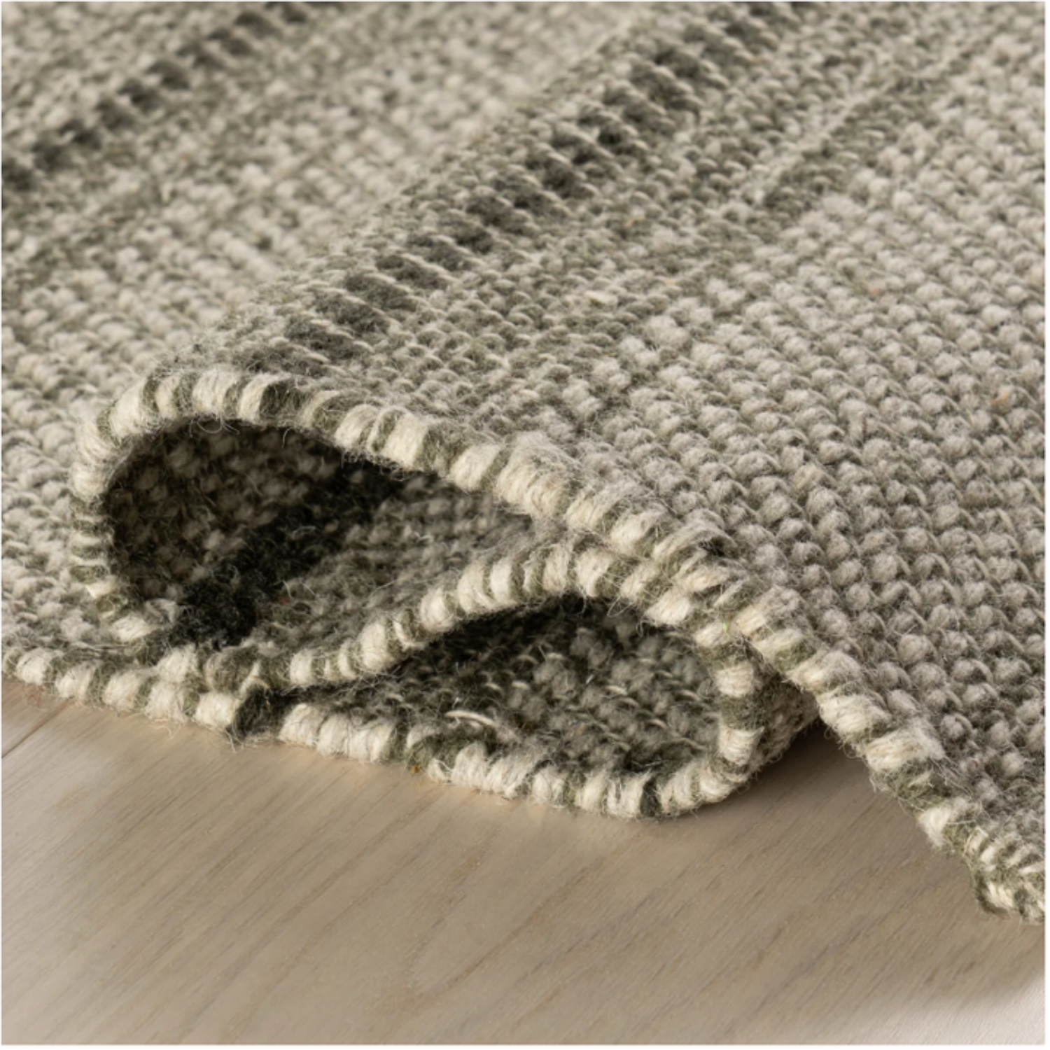 Dash & Albert x Nate Berkus Mateo Striped Wool Rug - Olive