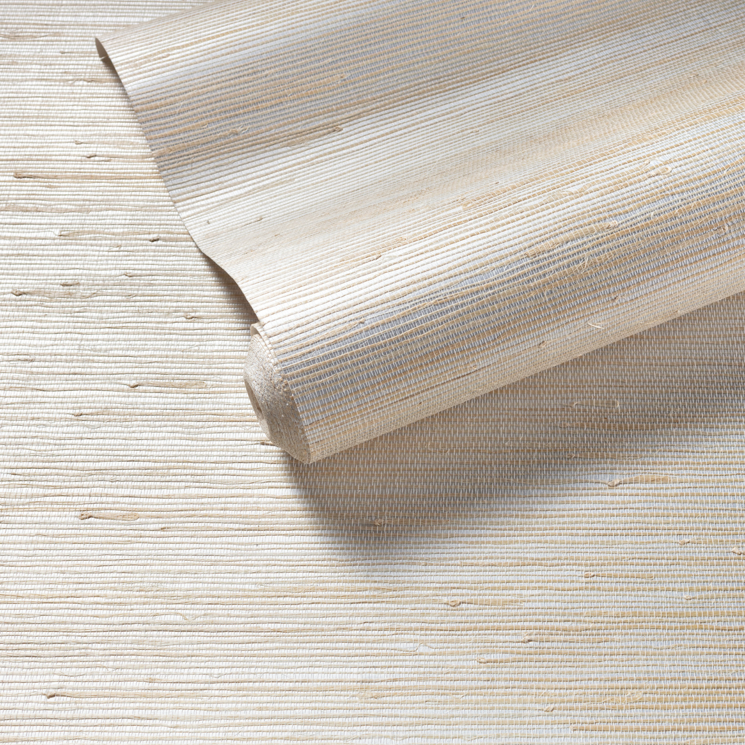 Dash & Albert Fiji Grasscloth Wallpaper - Silver