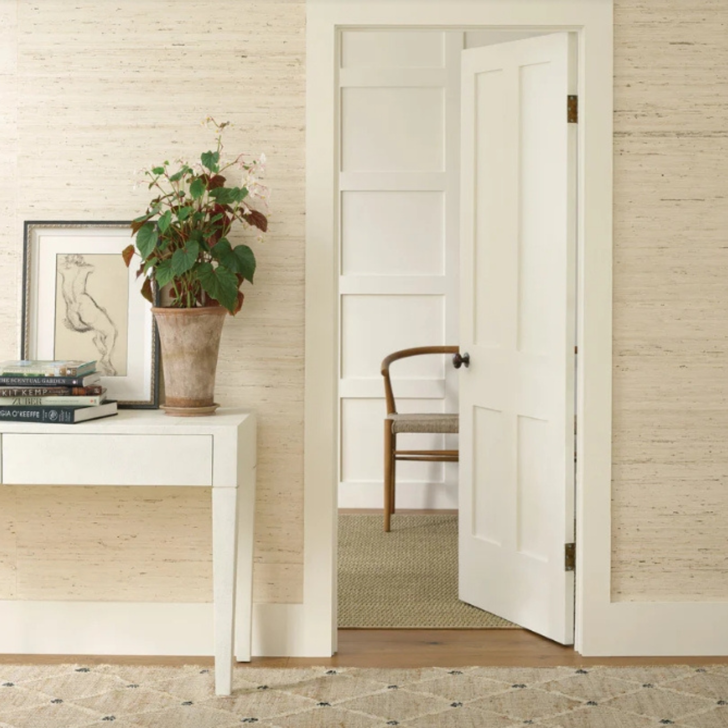 Dash & Albert Arrowroot Wallpaper - Ivory