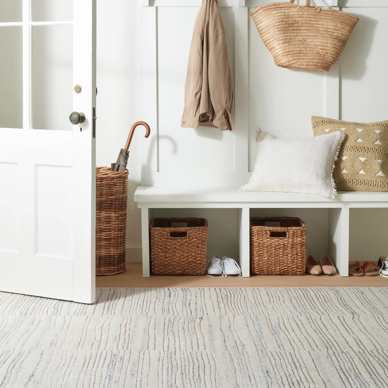 Dash & Albert Avery Oatmeal Washable Rug