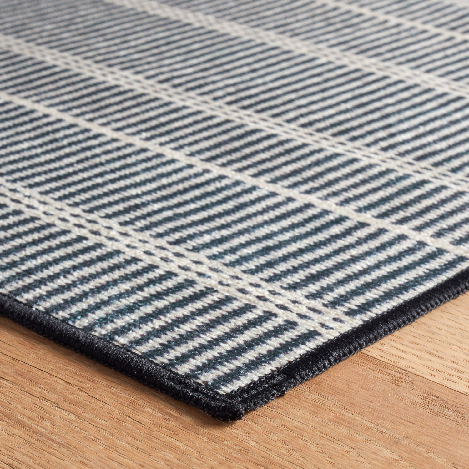 Dash & Albert Samson Black Washable Rug