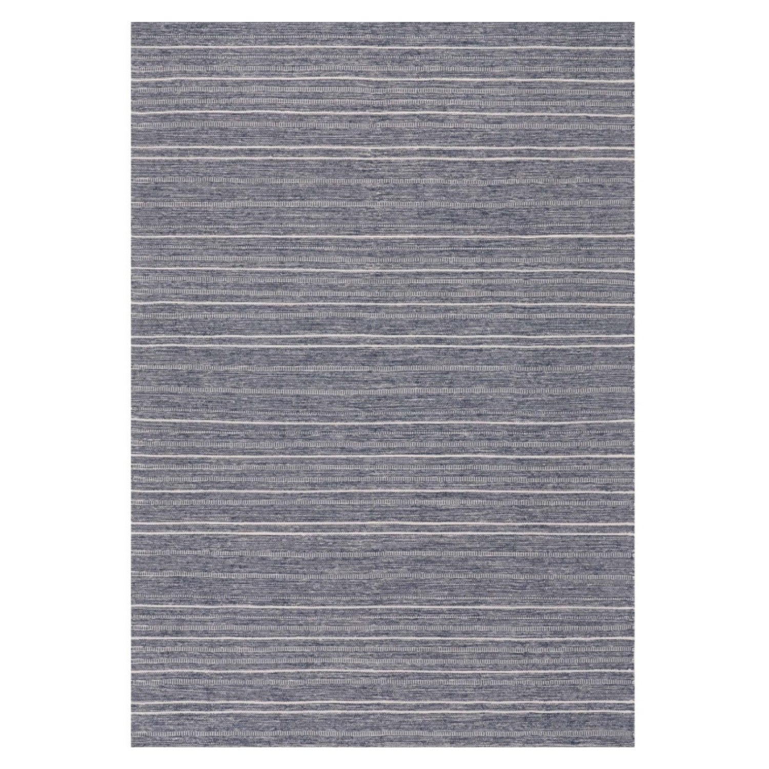 Dash & Albert Skipper Stripe Navy Handwoven Indoor/Outdoor Rug