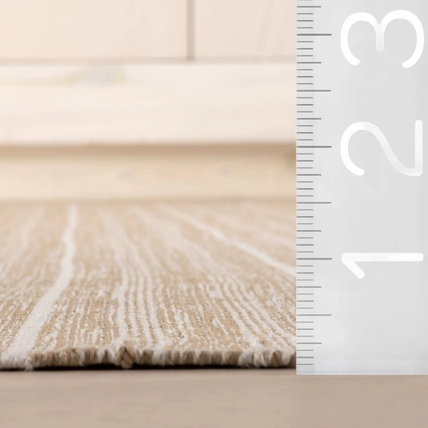 Dash & Albert Skipper Stripe Khahki Handwoven Indoor/Outdoor Rug