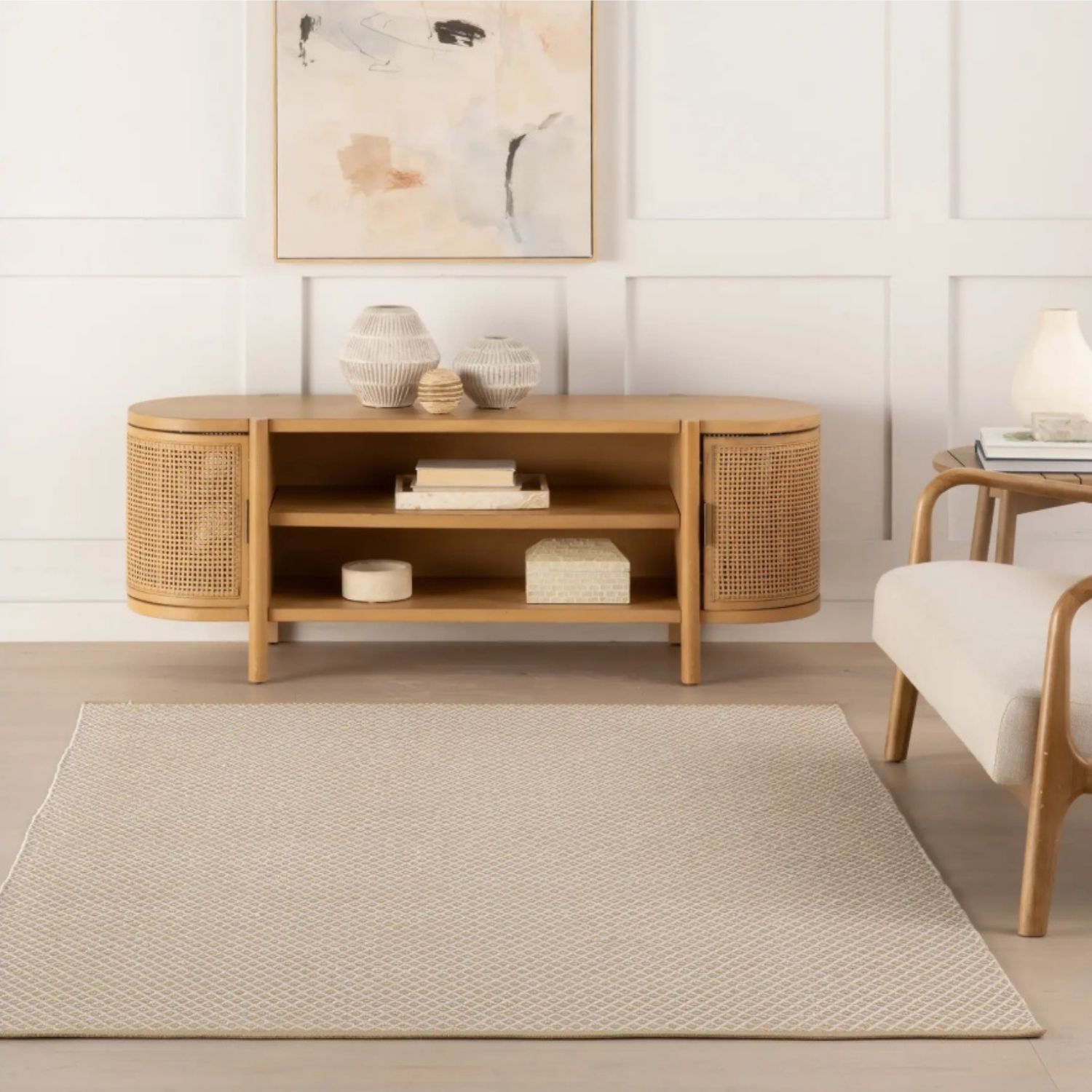 Dash & Albert Riviera Khahki Handwoven Indoor/Outdoor Rug