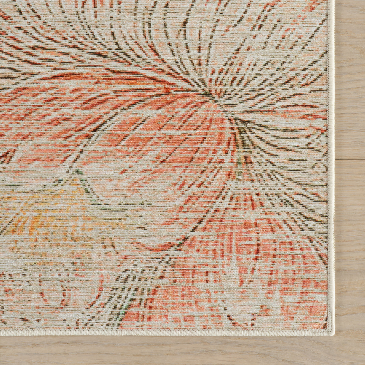 Dash & Albert Floral Washable Rug - Multi