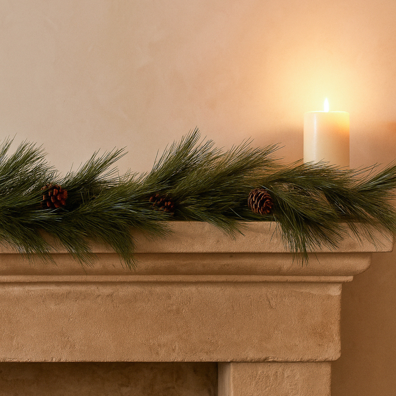 Artificial Pine Needle 5ft Garland