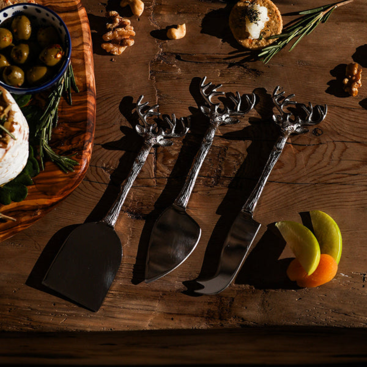 Stag Cheese Knives (Set of 3)
