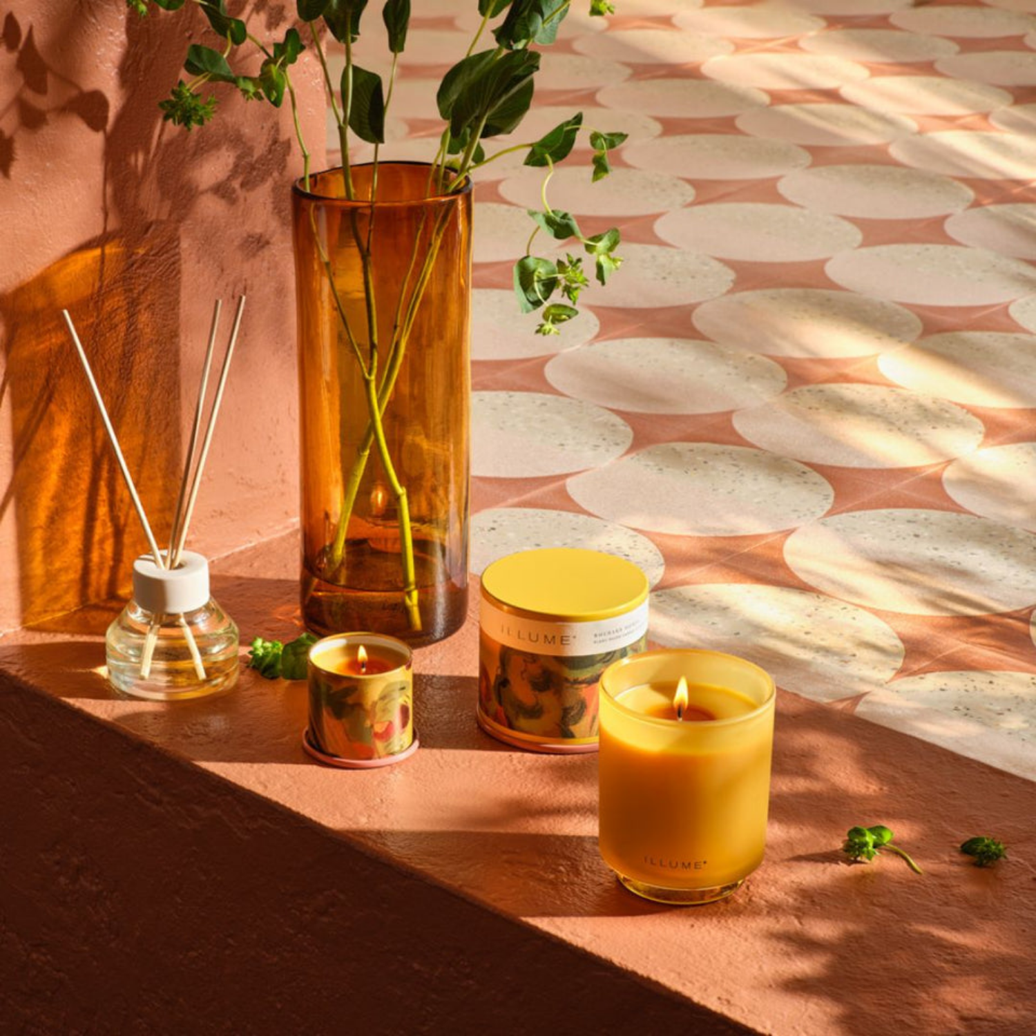 Rhubarb Honey 10oz Glass Candle