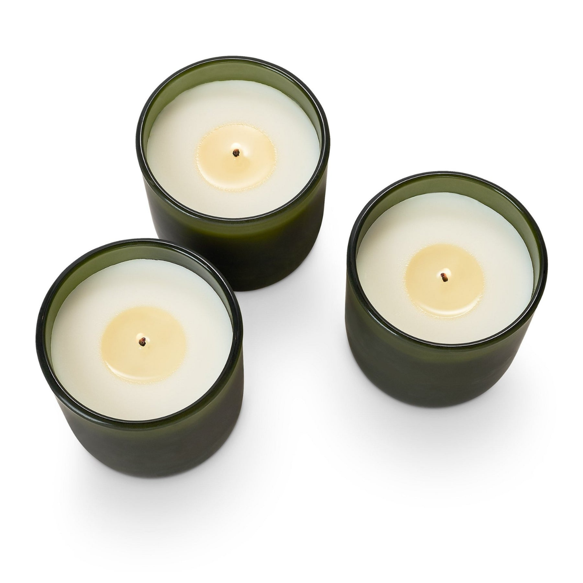 Balsam Cedar 4.8oz Trio Glass Candle Set