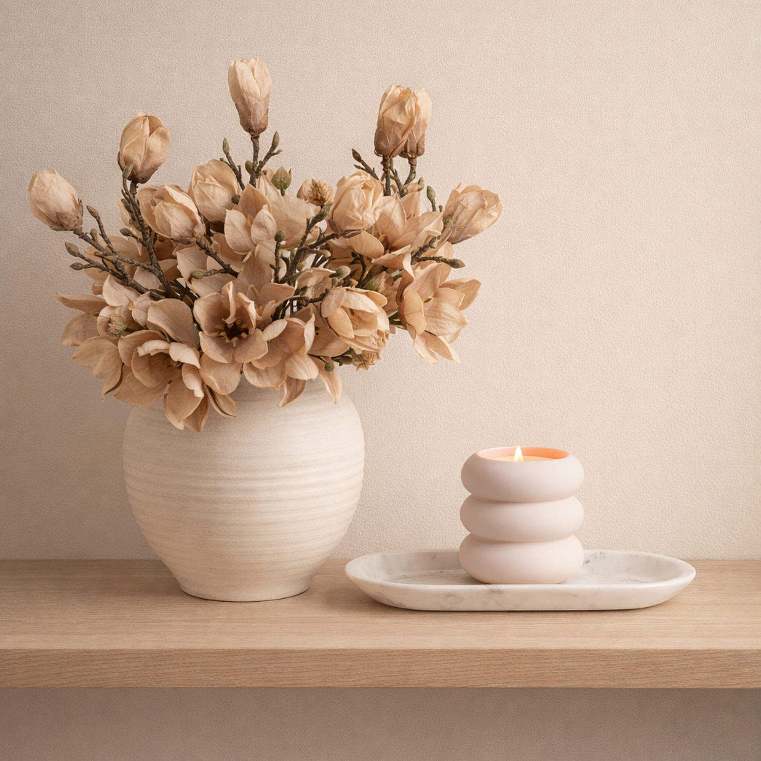 White Marble Oval Tray