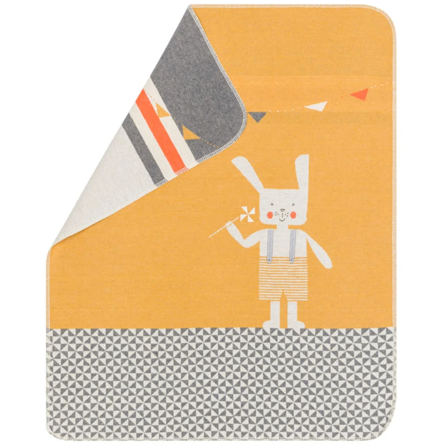 Cheerful Cottontail Baby Blanket