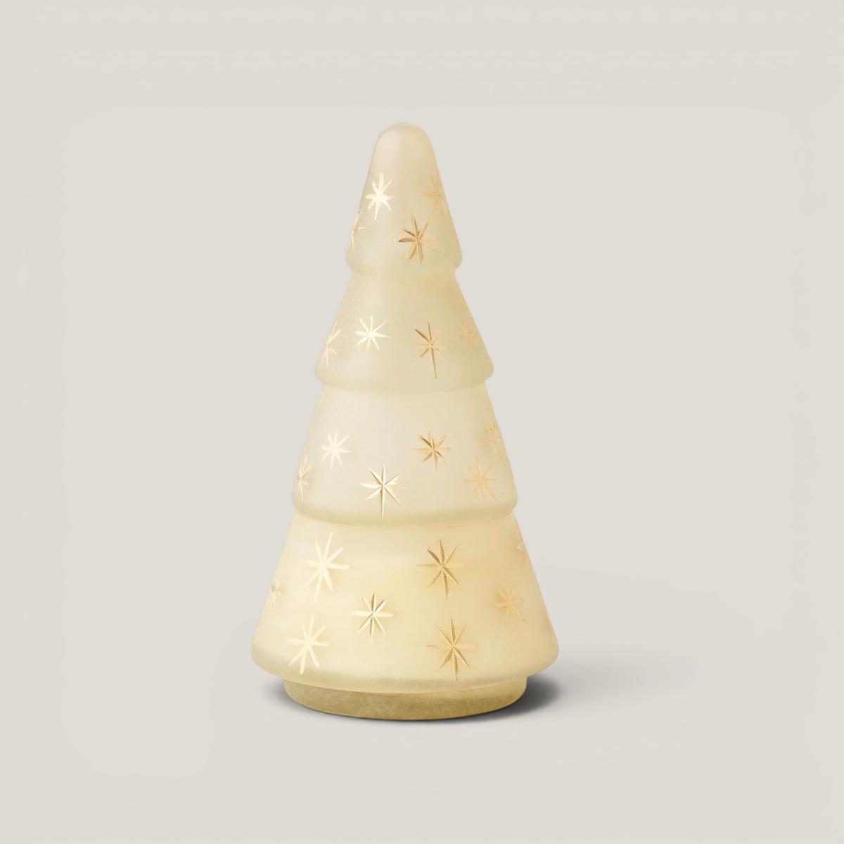 Celestial Tree Glass Candle | Winter White