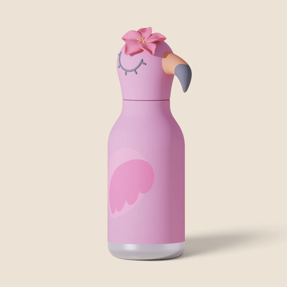 Buddy 16oz Water Bottle - Flamingo