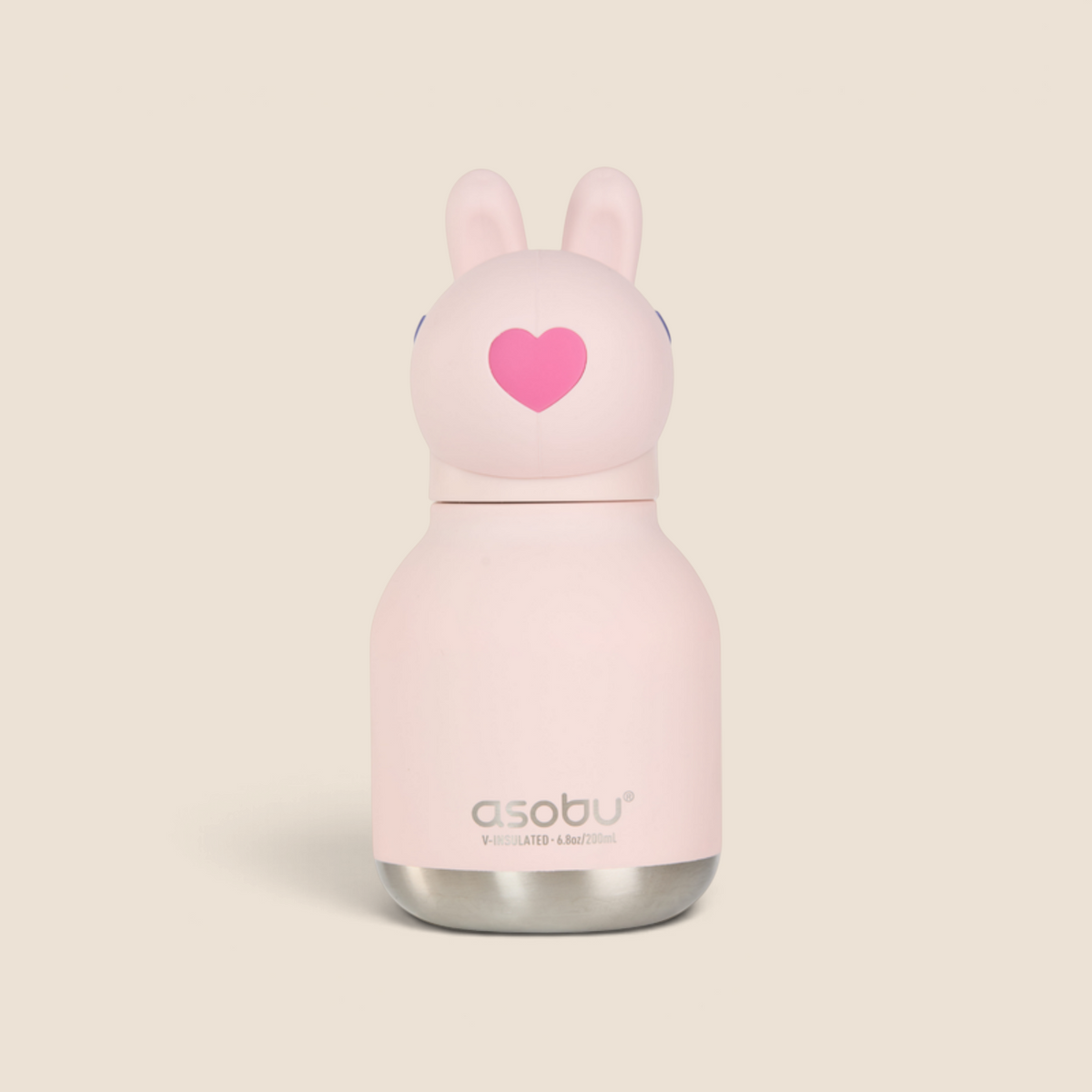 Mini Buddy 6.7oz Water Bottle w/Key Ring- Poppy Bunny