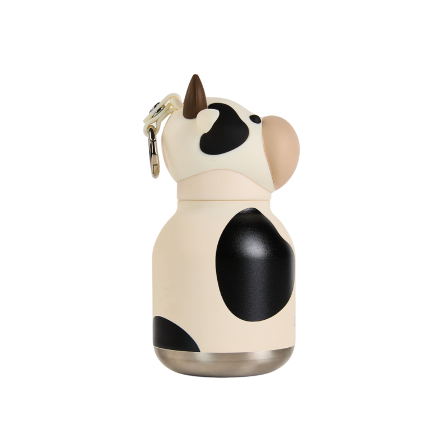 Mini Buddy 6.7oz Water Bottle w/Key Ring- Ivy Cow
